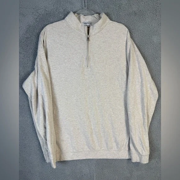 Peter Millar cream Zip Up Sweater Classic Style - Picture 1 of 8